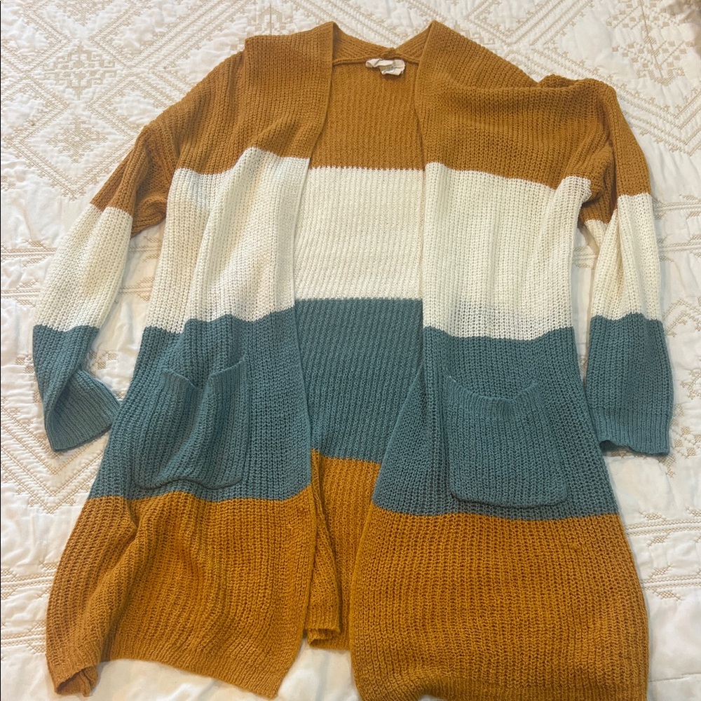 Fantastic Fawn Multicolor Knit Cardigan